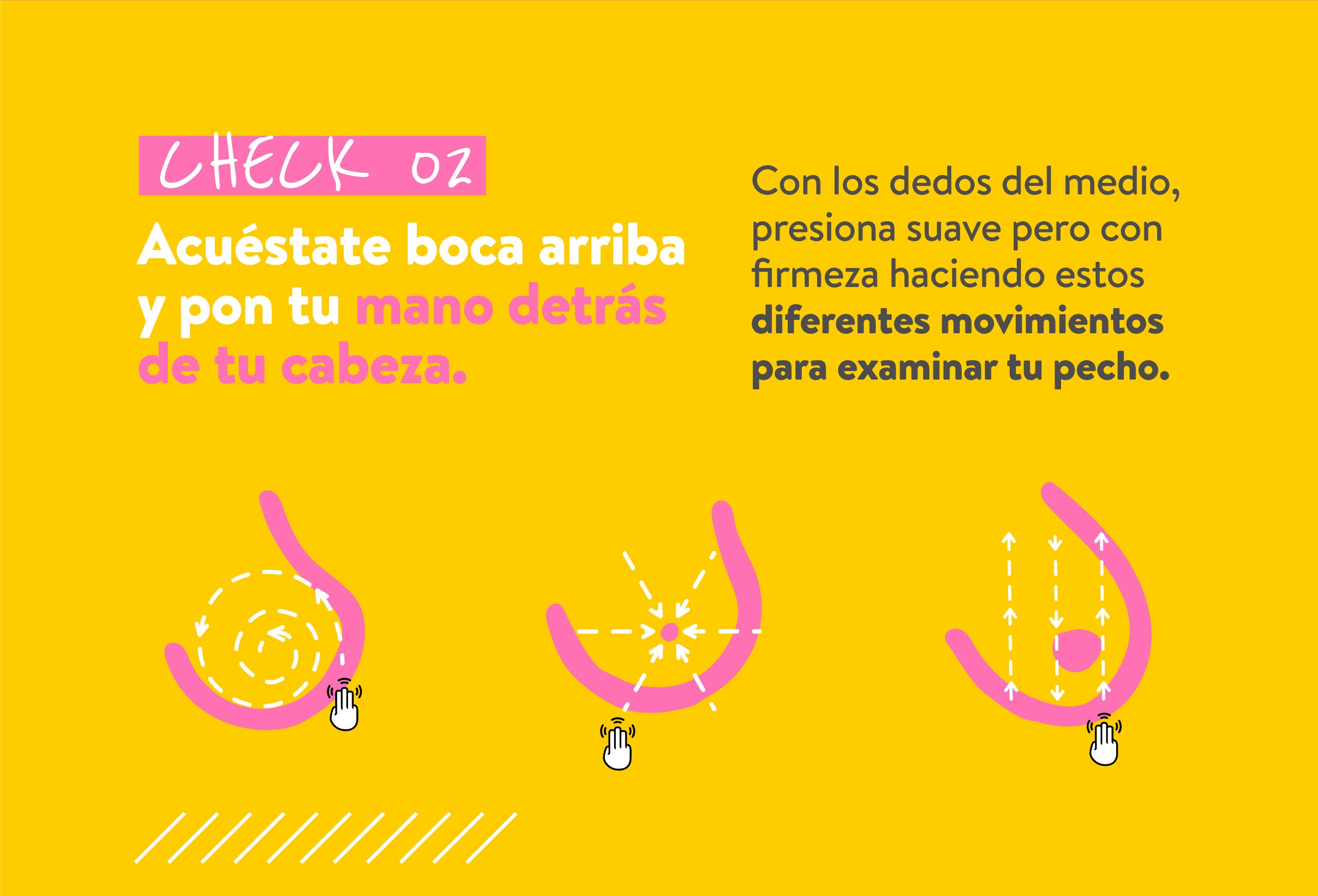CHECK 02 Acuéstate boca arriba y pon tu mano detrás de tu cabeza